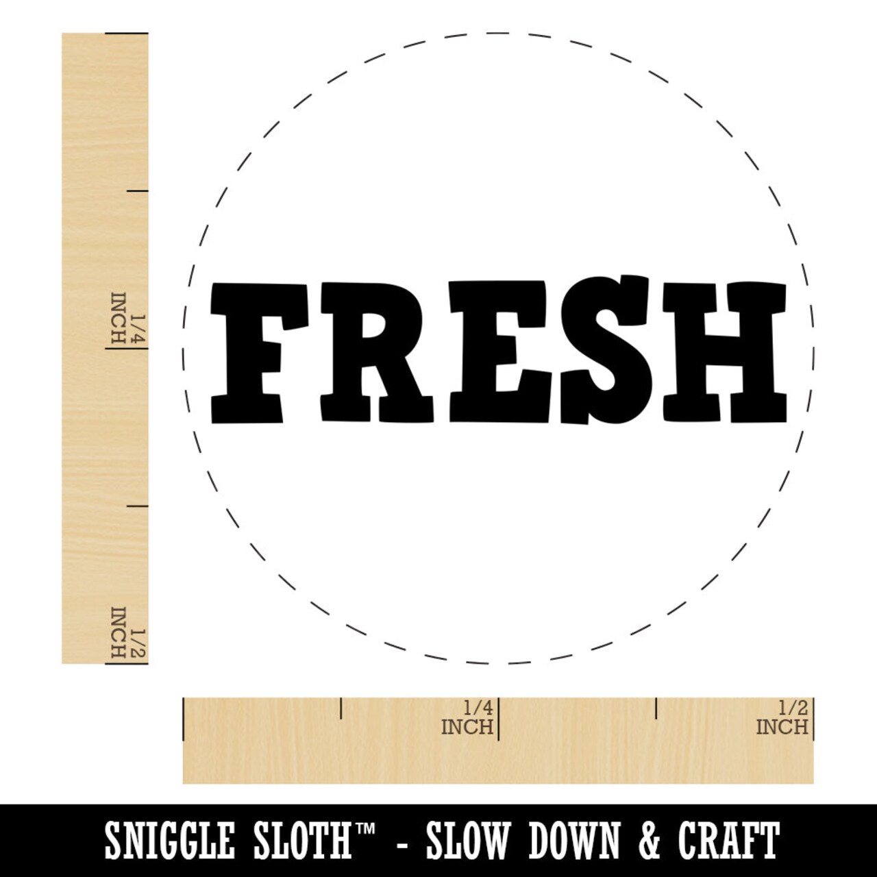 Fresh Fun Text Self-Inking Rubber Stamp for Stamping Crafting Planners